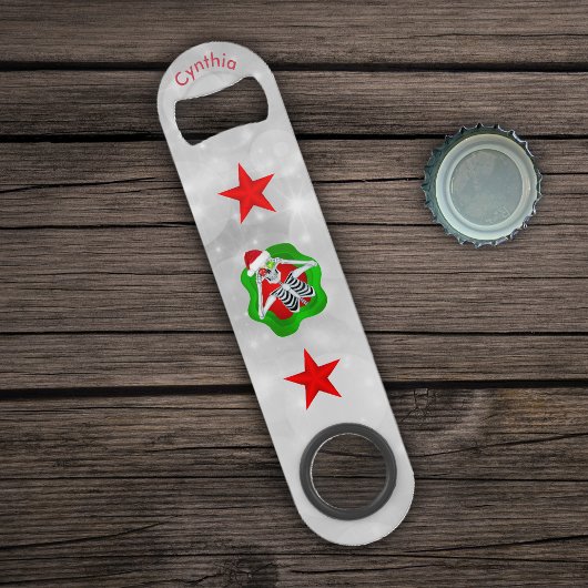 Cool Noël Squelette Red Stars Ornements Cercle