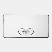 Cool noir blanc design moderne minimaliste Monogra (Recto)