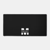 Cool noir blanc moderne design minimal Monogram (Recto)
