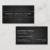 Cool Noir, Cartes de visite professionnels moderne (Devant / Derrière)