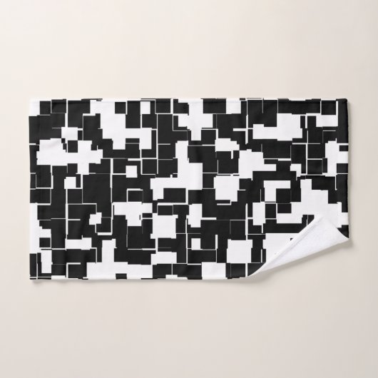 Cool noir et blanc Tendance Motif élégant (Serviette à main)
