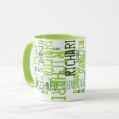 cool & nom moderne de chaux, tasse de typographie (Devant gauche)