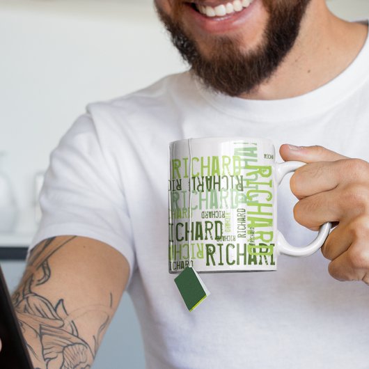 cool & nom moderne de chaux, tasse de typographie