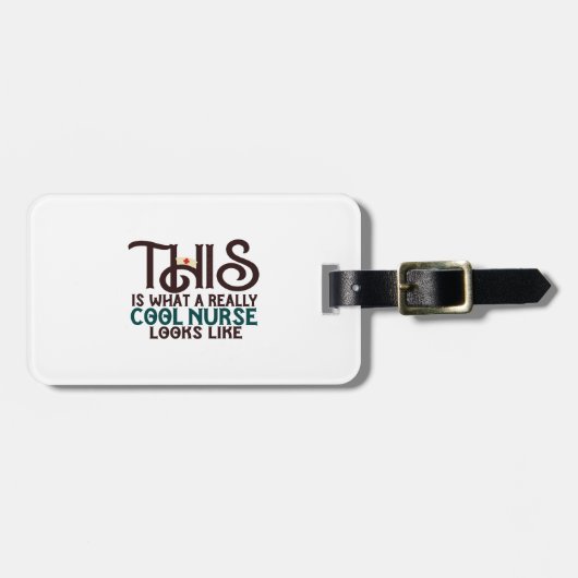 Cool Nurse Bagagelabel (Voorkant horizontaal)