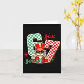Cool Nutcracker Christmas 67 Six Seven Gen Alpha S Kaart (Gele Bloem)
