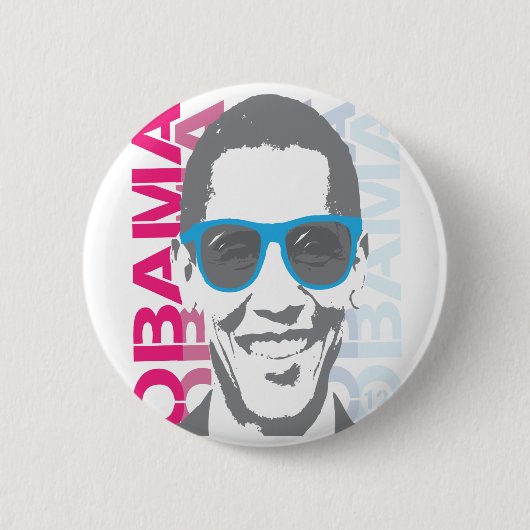 Cool Obama 2012 Button (Voorkant)