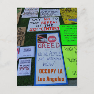 Cool Occupy LA Briefkaart! Briefkaart