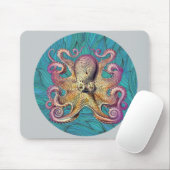 Cool octopus print muismat (Met muis)