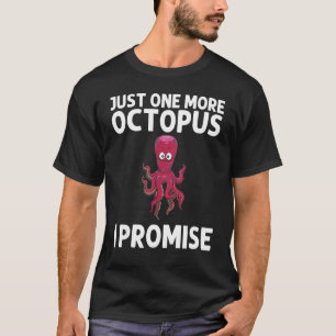 Cool octopus voor mannen Biologie van het leven in T-shirt