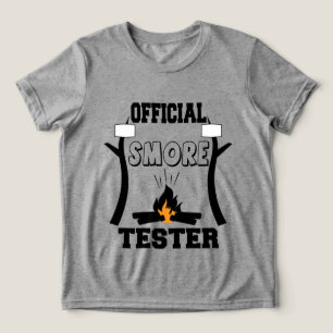 Cool officiële smore tester woordkunst unisex Tri-Blend shirt