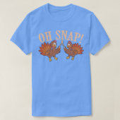 Cool Oh Snap Funny Turkey met aardebeentje Thanksg T-shirt (Design voorkant)
