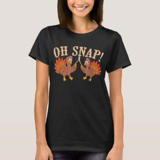 Cool Oh Snap! Grappig Turkije met aardebedekking T T-shirt