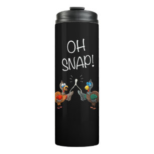 Cool Oh Snap! _ Grappig Turkije met Wishbone Thank Thermosbeker