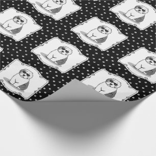 Cool Old English Sheepdog (Grey 1) Cute Funny Cadeaupapier
