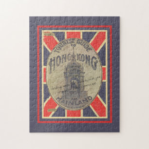Cool Old Tour Guide to Hong Kong with Union Jack Legpuzzel