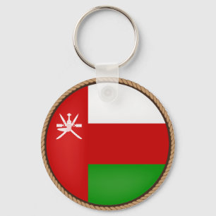 Cool Oman Flag Seal Sleutelhanger
