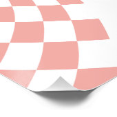 Cool One Girl's First Birthday Checkered Retro Perfect Poster (Hoek)