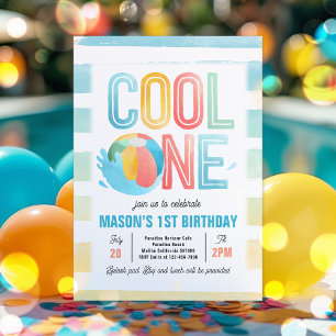 Cool One Pool Party Beach 1e verjaardagsfeestje  Kaart