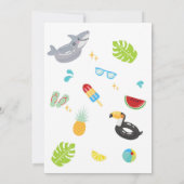 Cool One Pool Party Summer 1st Birthday Invitation (Dos)