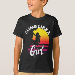 Cool Ontwerp Voor Vrouwen Meisjes Kids Klimmen T-shirt