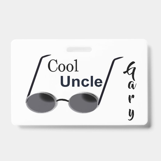 Cool Oom Persoonlijk Badge (Voorzijde)