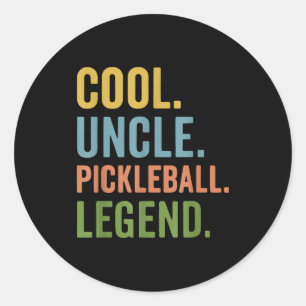 Cool oom pickleball legende  ronde sticker