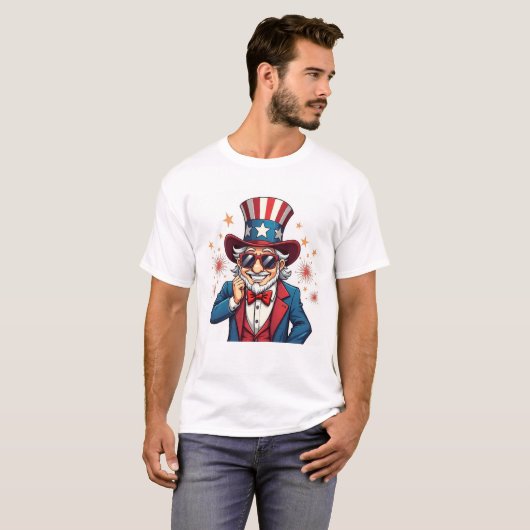 Cool Oom Sam USA T-shirt (Voorkant volledig)