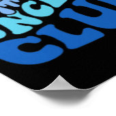 Cool Ooms Club Beste Oom Ever Grappige Vaders Dag Poster (Hoek)