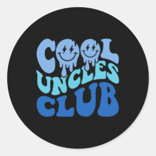 Cool Ooms Club Beste Oom Ever Grappige Vaders Dag Ronde Sticker
