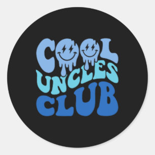 Cool Ooms Club Beste Oom Ever Grappige Vaders Dag Ronde Sticker