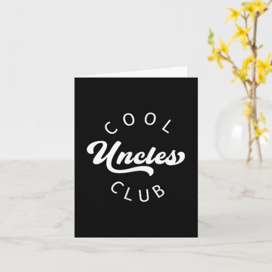 Cool Ooms Club Beste Oom Ooit Grappige Pocket Kaart (Gele Bloem)