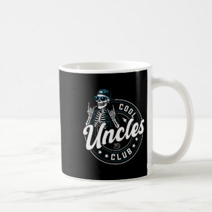 Cool Ooms Club T-shirt Grappig Skelet Oom Mannen Koffiemok