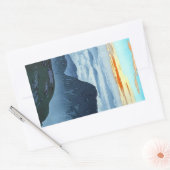 Cool oosters japans Yoshida berglandschap Rechthoekige Sticker (Envelop)