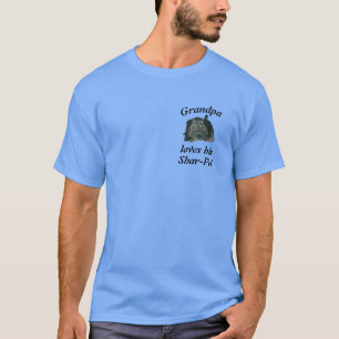 Cool opa houdt van zijn shar-pei T-shirt