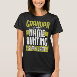 Cool opa is mijn naam jagen is mijn spel vader t-shirt