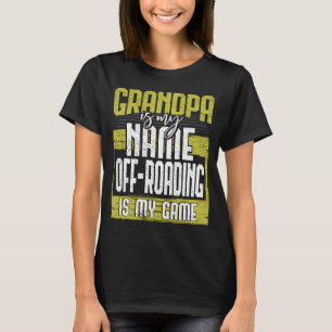 Cool opa is mijn naam Off-Roading is mijn spel dik T-shirt