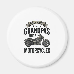 Cool Opa's Rijden op Motoren Vintage Biker Shirt Magneet