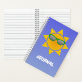 Cool Orange Sun avec Green Shades Journal (À l'intérieur)