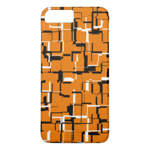 COOL Oranje zwart wit iPhone 8 Plus / 7 Plus Hoesje
