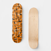 COOL Oranje zwart wit Skateboard (Voorkant)