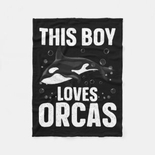 Cool orca ontwerp voor jongens Kinder Mannen Zee o Fleece Deken
