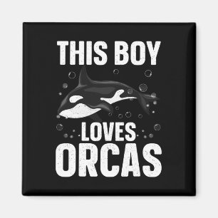 Cool orca ontwerp voor jongens Kinder Mannen Zee o Magneet