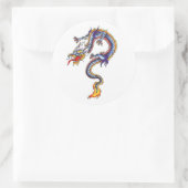 Cool Oriental Blue Water Dragon stijl sticker (Tas)