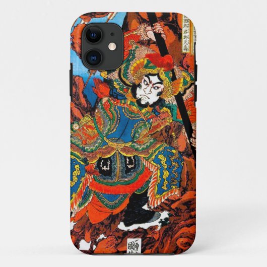 Cool oriental japanese legendarische held Samurai Case-Mate iPhone Case (Achterkant)
