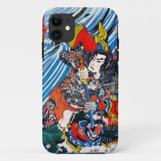 Cool oriental japanese Legendary Hero Samurai Case-Mate iPhone Case (Achterkant)