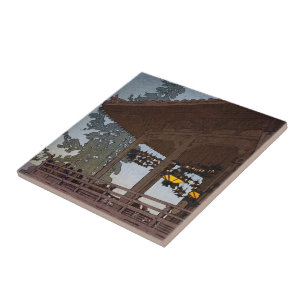 Cool oriental japanese Yoshida-nachtkunst Tegeltje