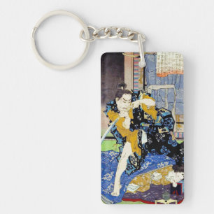 Cool oriental japans klassieker samurai krijger ku sleutelhanger