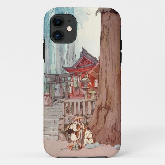 Cool oriental japans klassieker tempelshrine art Case-Mate iPhone case (Achterkant)
