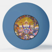 Cool oriental mandala thangka Yamantaka god Pingpongballen (Voorkant)