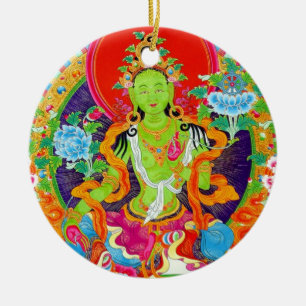 Cool oriental tibetan thangka god tattoo art keramisch ornament